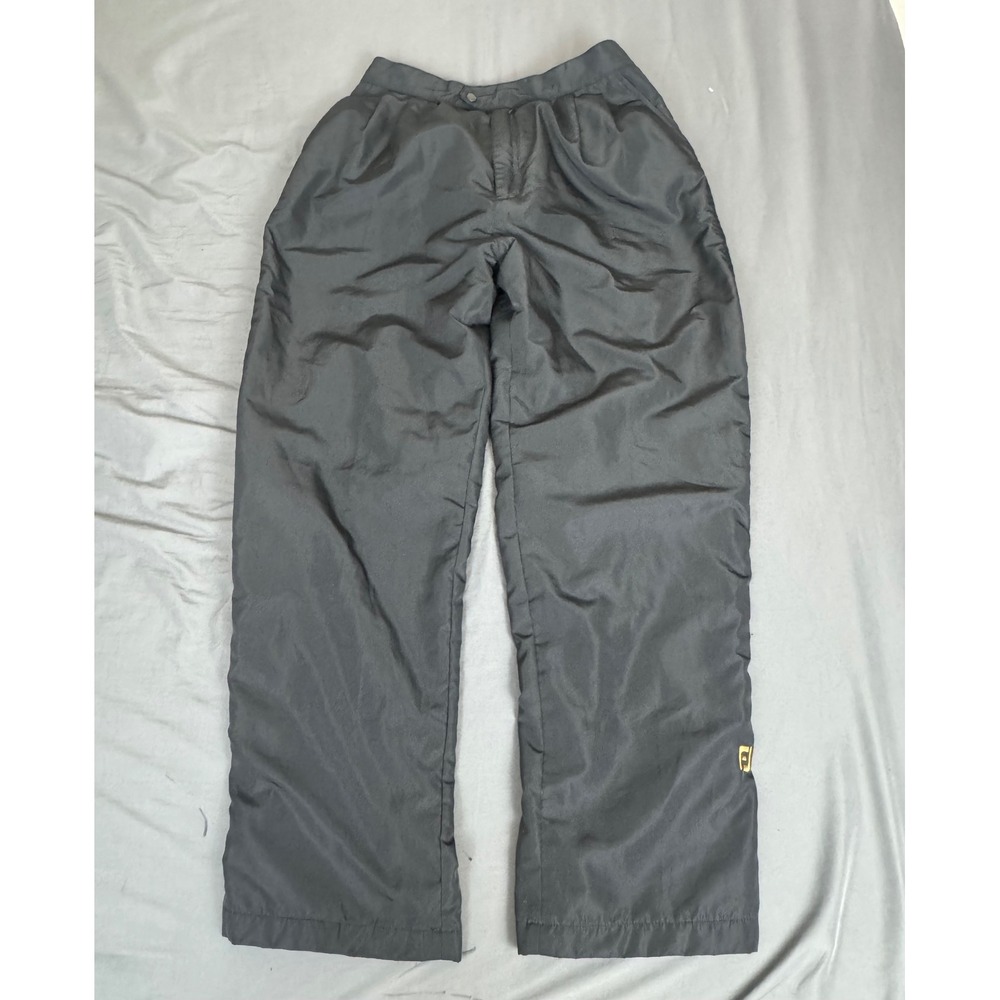 FootJoy DryJoys Mens Medium Black Golf Rain Pants Full Zip Snap Leg Overpants